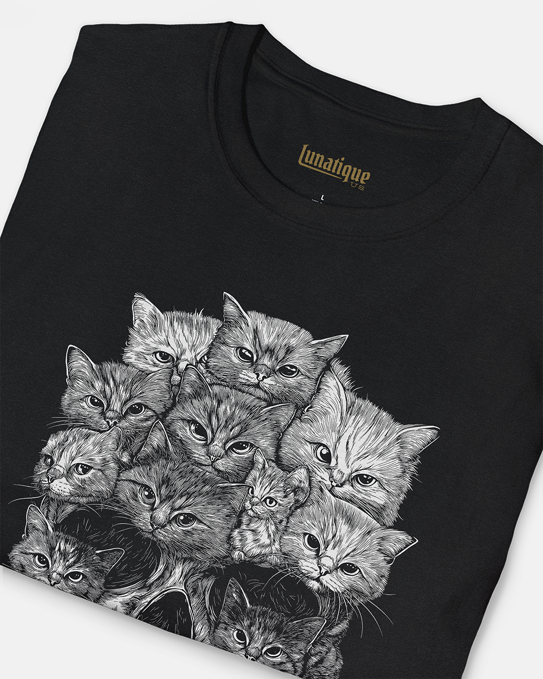 A Skull But It's Cats Women's Cut T‑Shirt