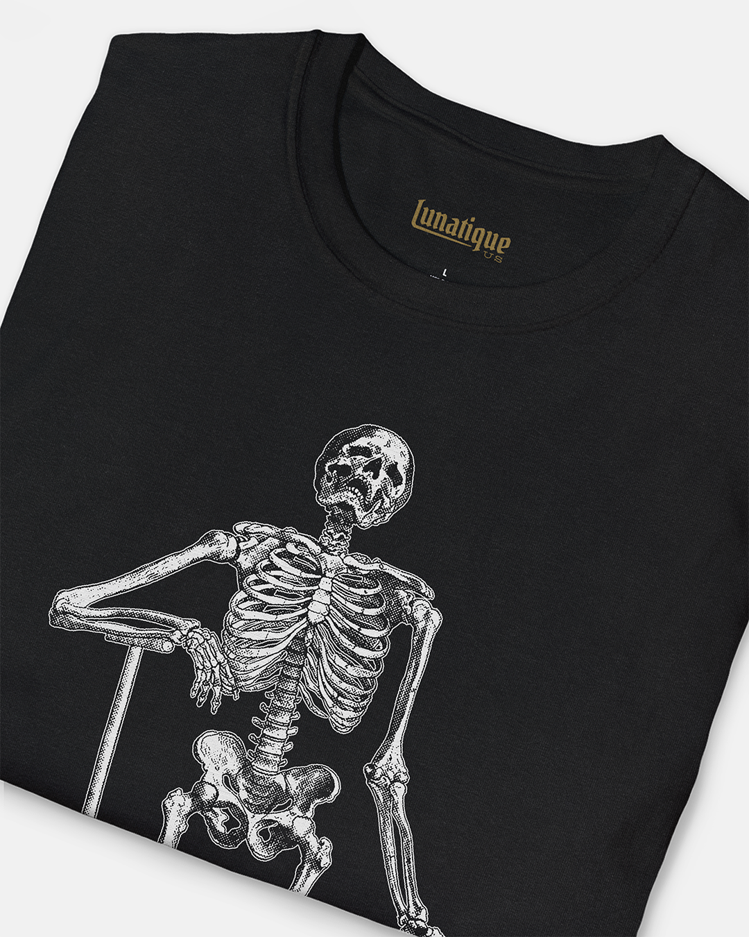 Skeleton Leaning on a Spade T-Shirt