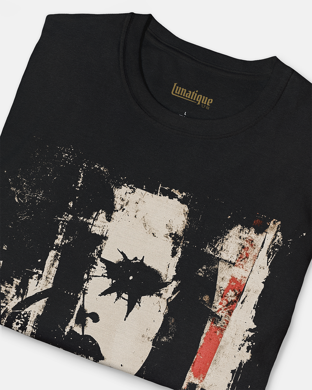 Woman in extreme grunge style T-Shirt