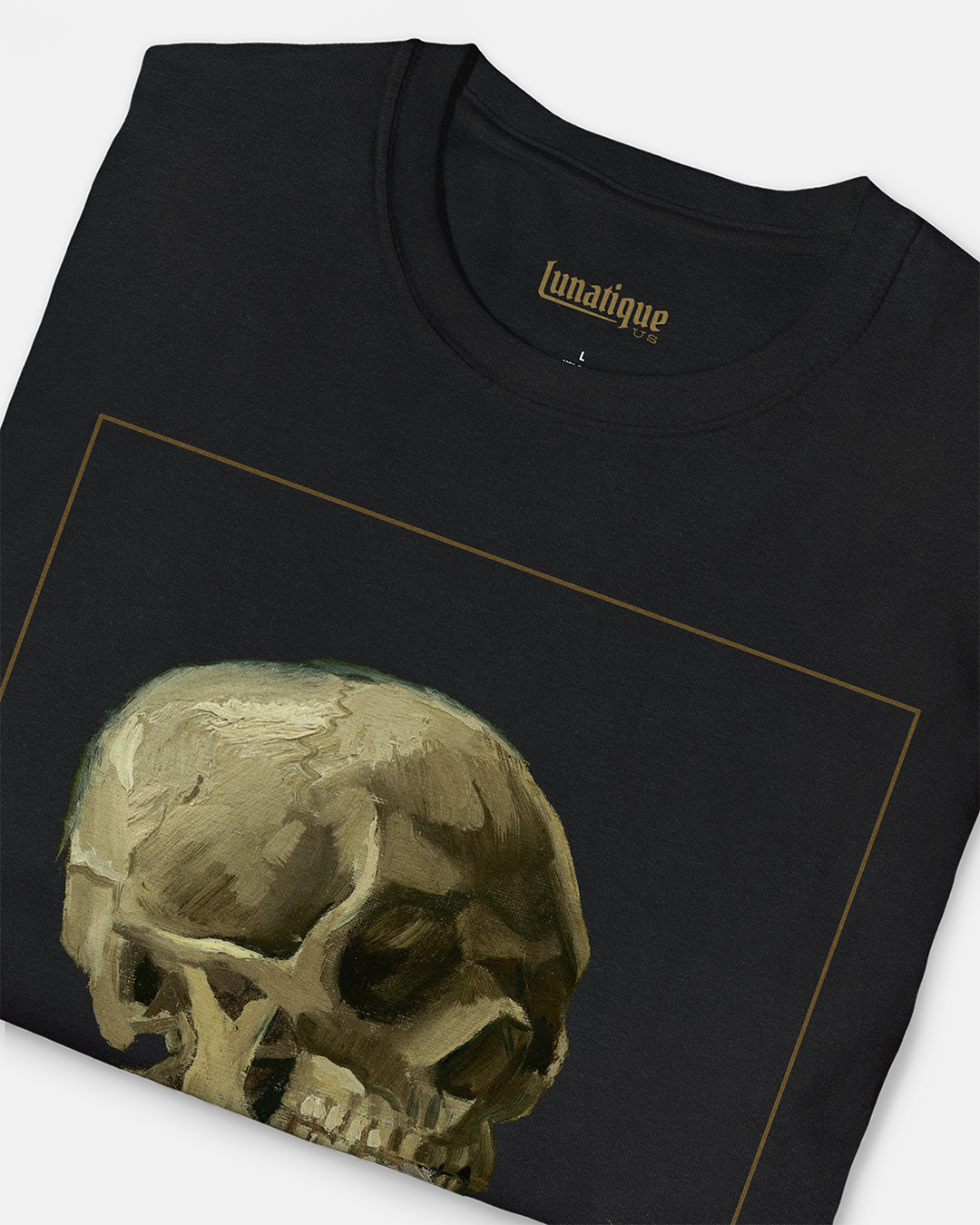 Van Gogh Skeleton with cigarette T-Shirt