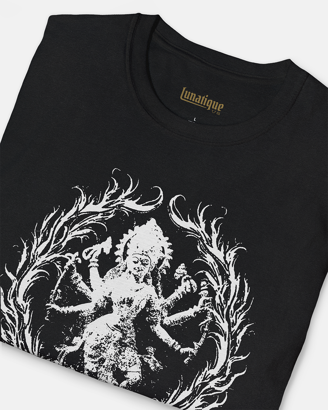 Goddess Kali Distressed with laurel T-Shirt