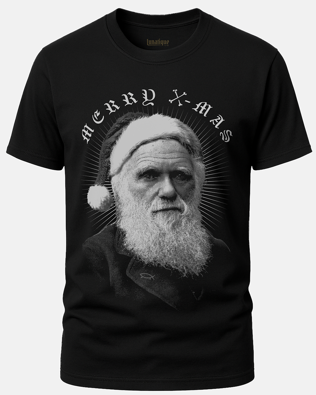 Charles Darwin Santa T-Shirt