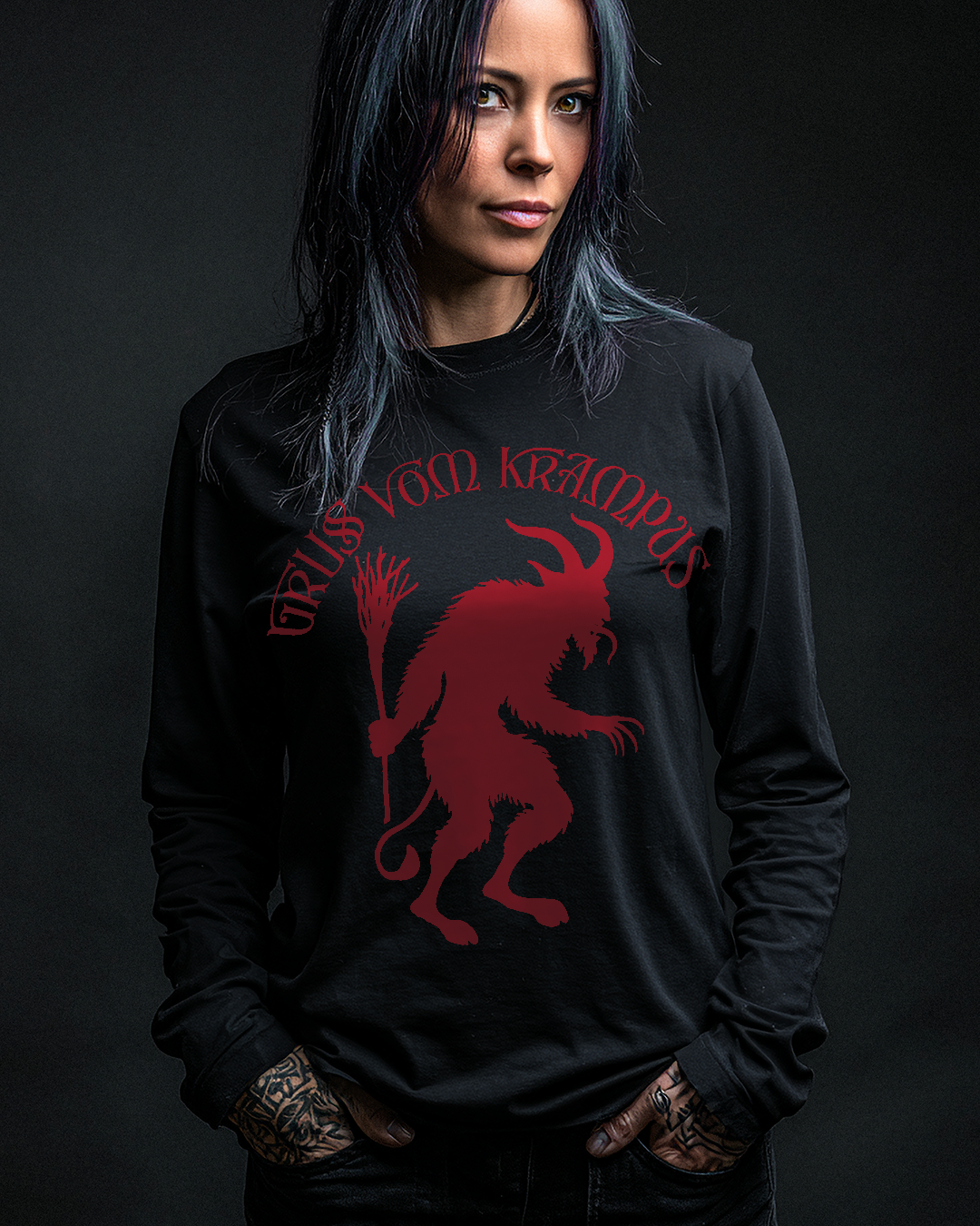 Greetings from Krampus Long Sleeve T-Shirt