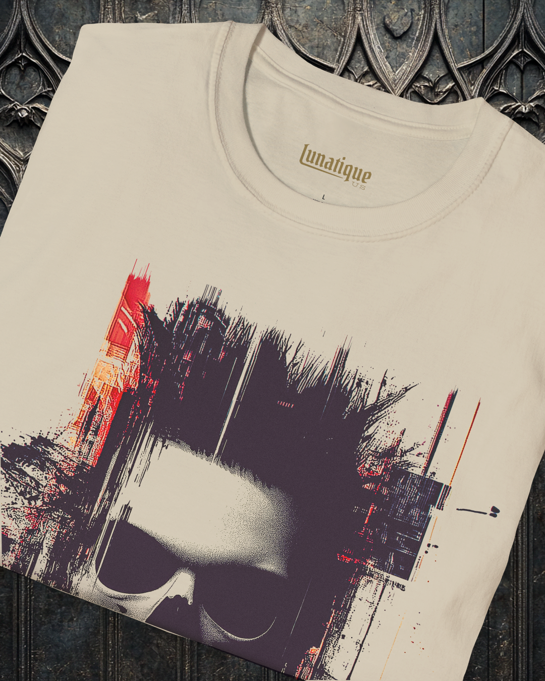 Distressed Skull on Sand T-Shirt