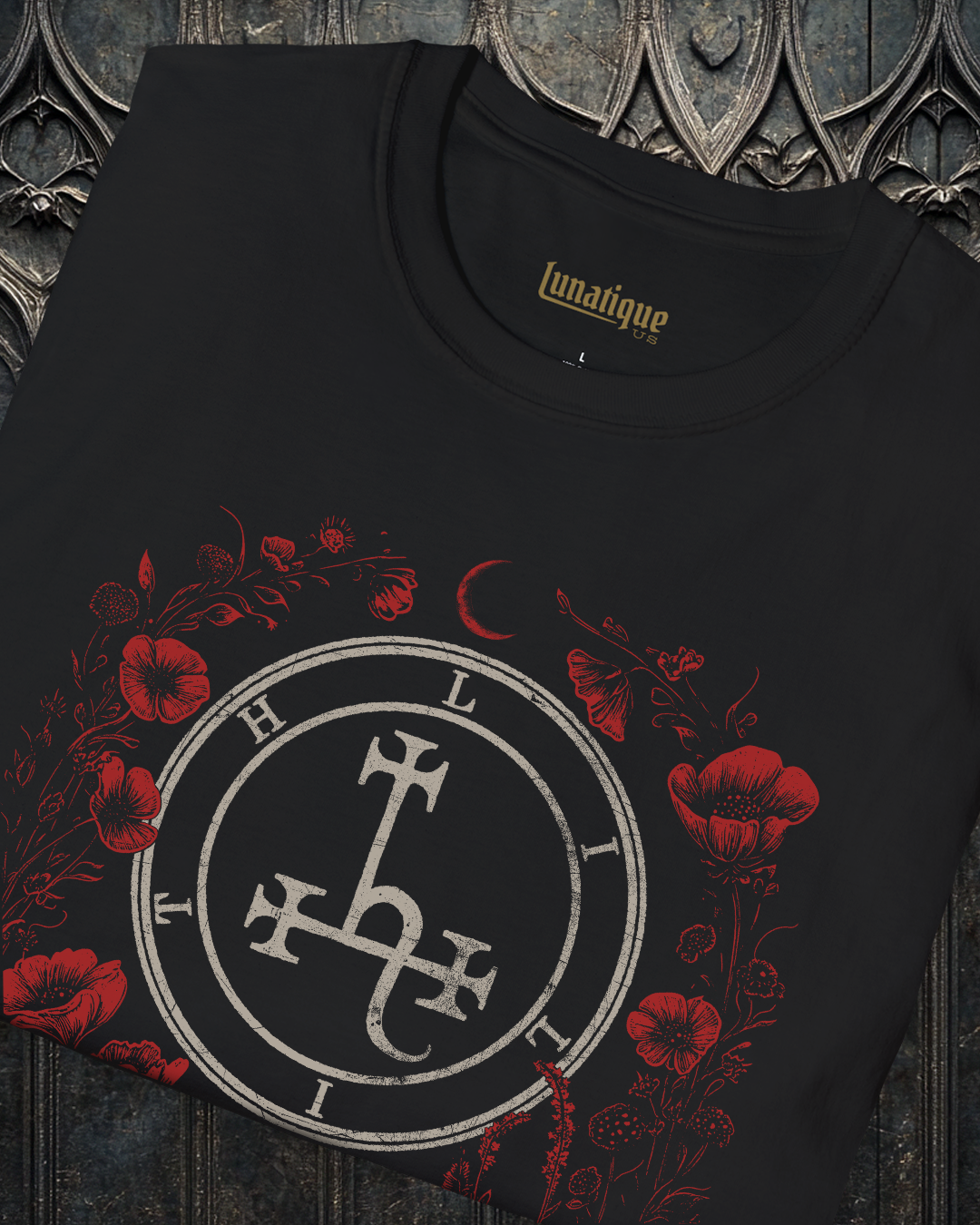 Lilith in Flowers and Snakes T-Shirt