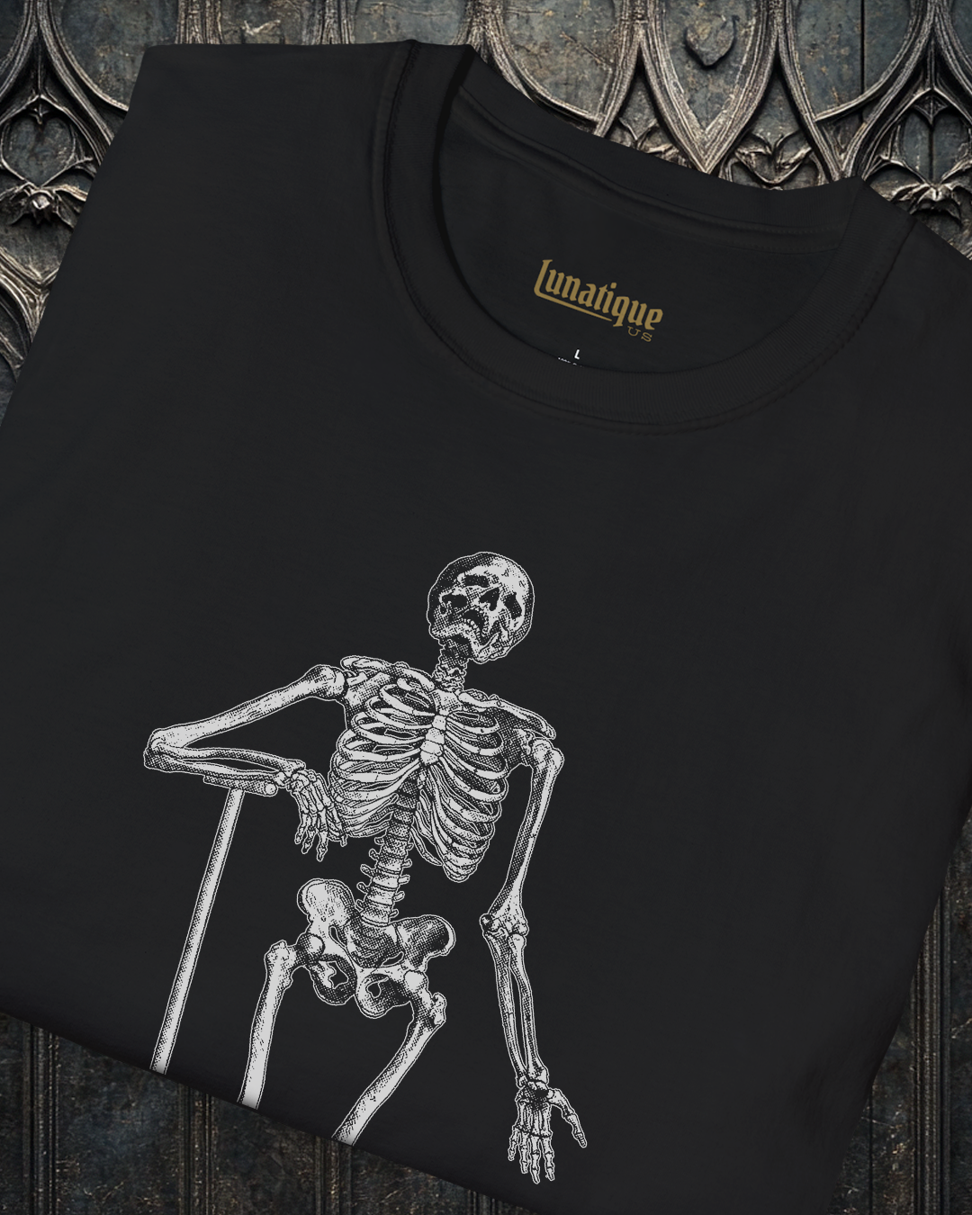Skeleton Leaning on a Spade T-Shirt