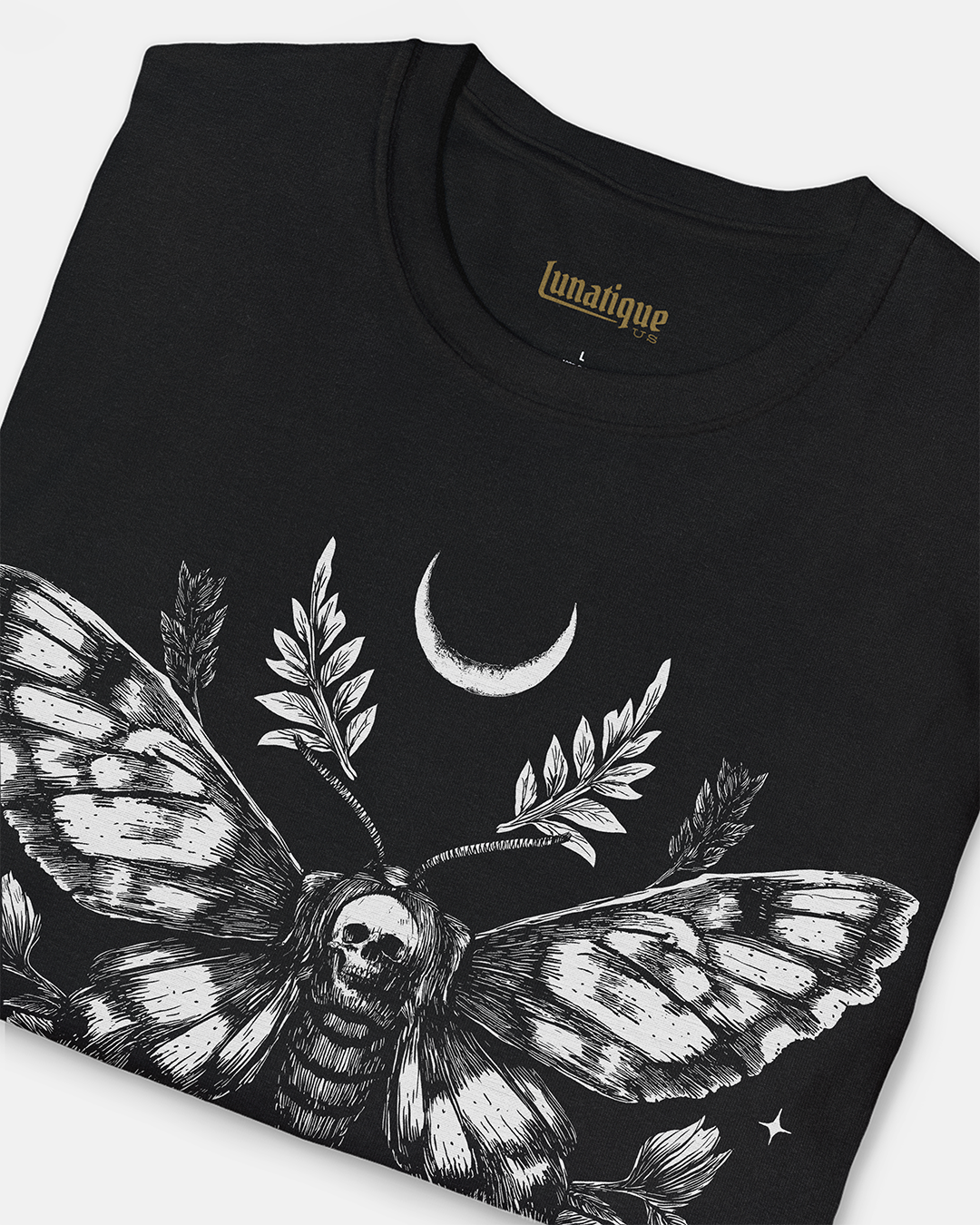 Death’s Head Moth Floral Women's Cut T‑Shirt
