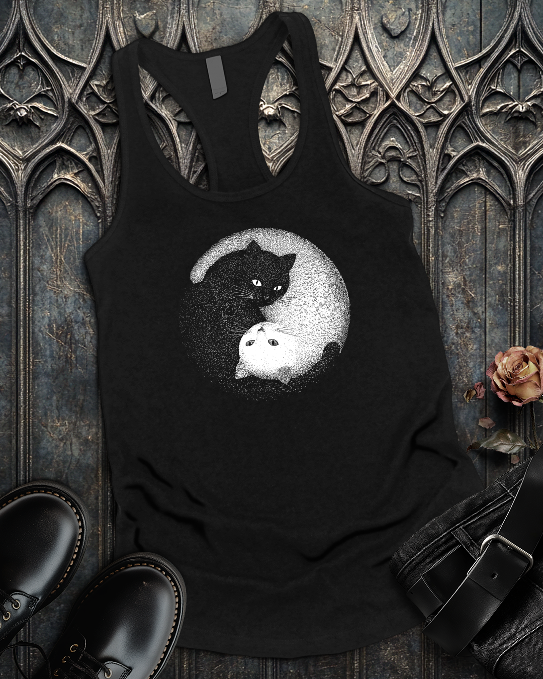 Yin-Yang Cats Tank