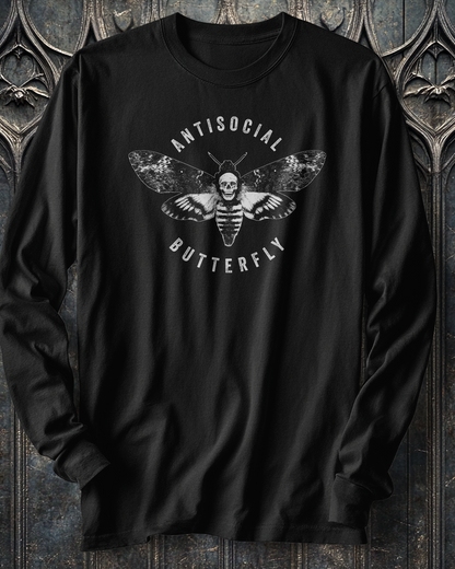 Antisocial Butterfly Long Sleeve T-Shirt