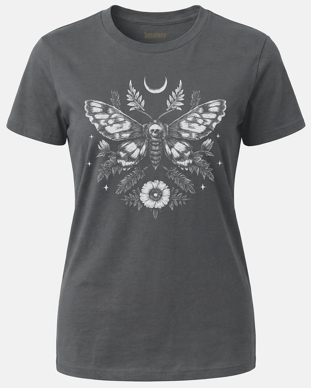Death’s Head Moth Floral Women's Cut T‑Shirt