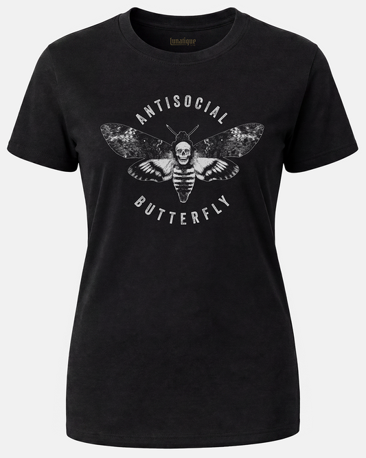 Antisocial Butterfly Women's Cut T‑Shirt