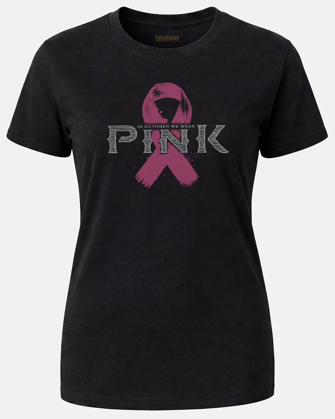 Pink October Ribbon Women's Cut T‑Shirt