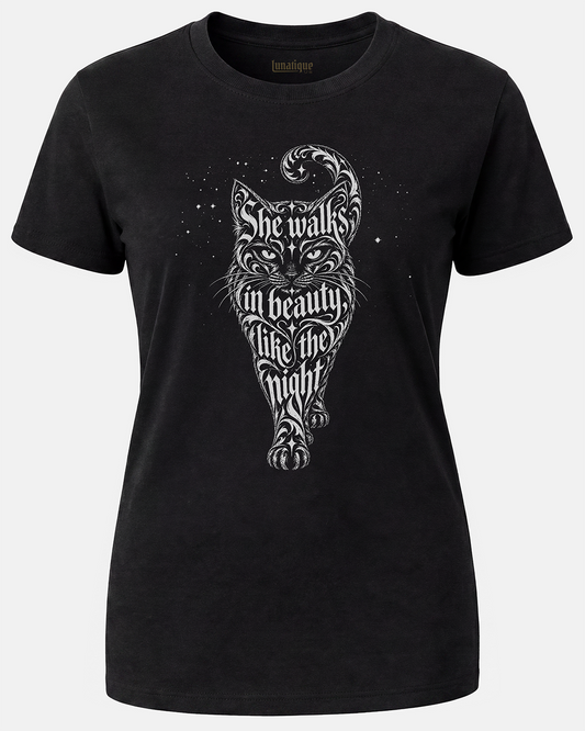 She Walks in Beauty Women's Cut T‑Shirt