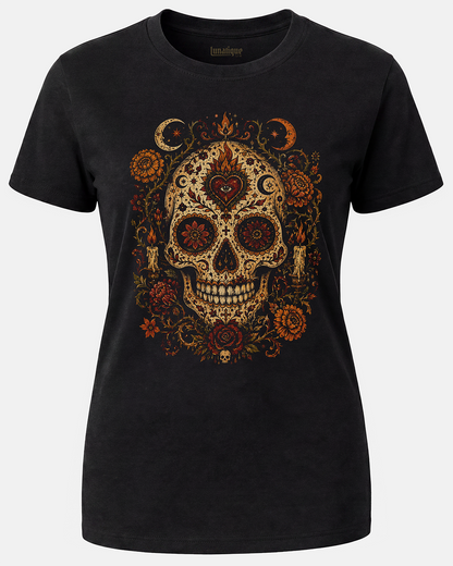 Día de Muertos II Women's Cut T‑Shirt