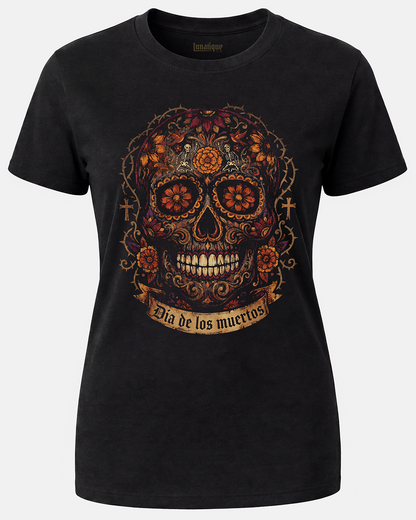 Día de Muertos III Women's Cut T‑Shirt