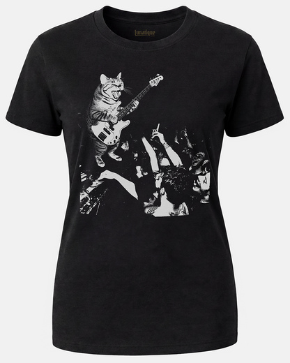 Punk Cat Women's Cut T‑Shirt