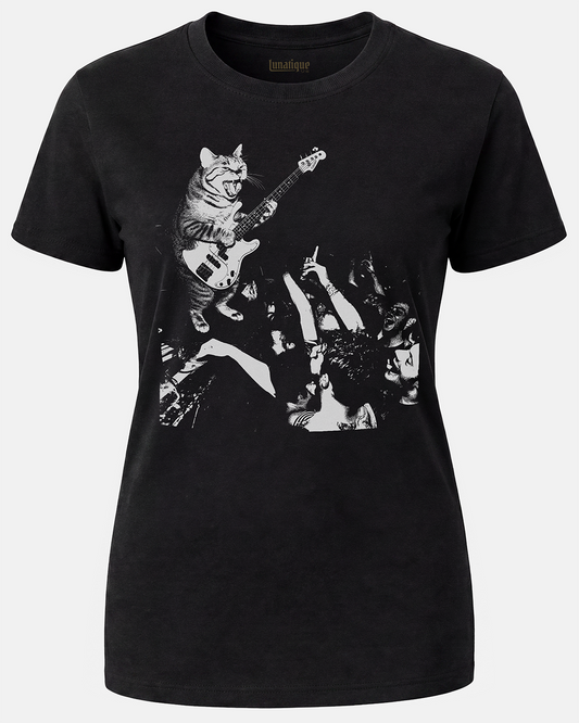 Punk Cat Women's Cut T‑Shirt