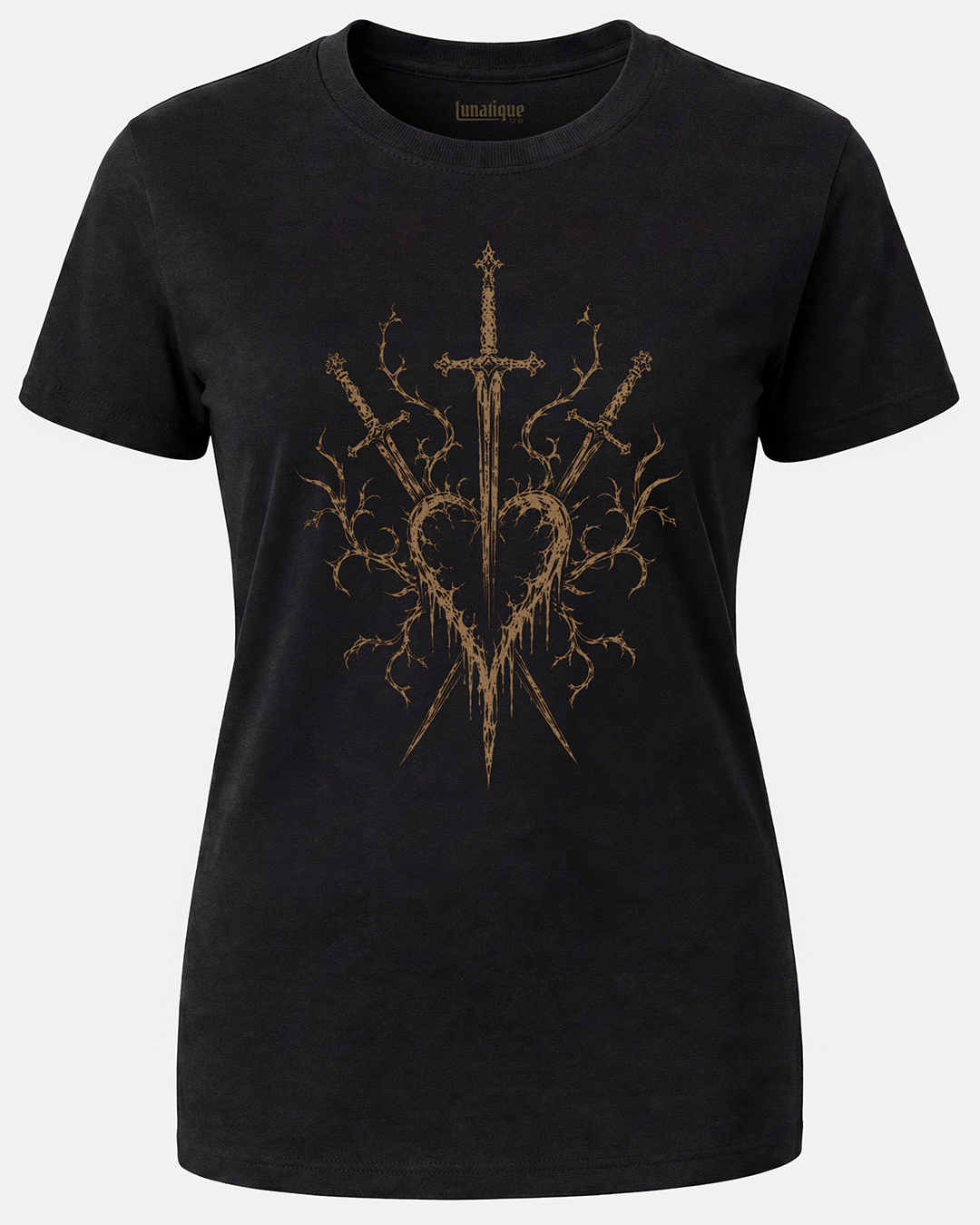 Three of Swords Bleached FX Women's Cut T‑Shirt