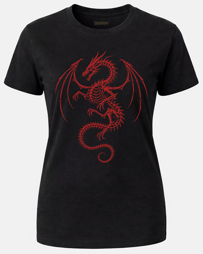 Red Death Dragon Women's Cut T‑Shirt