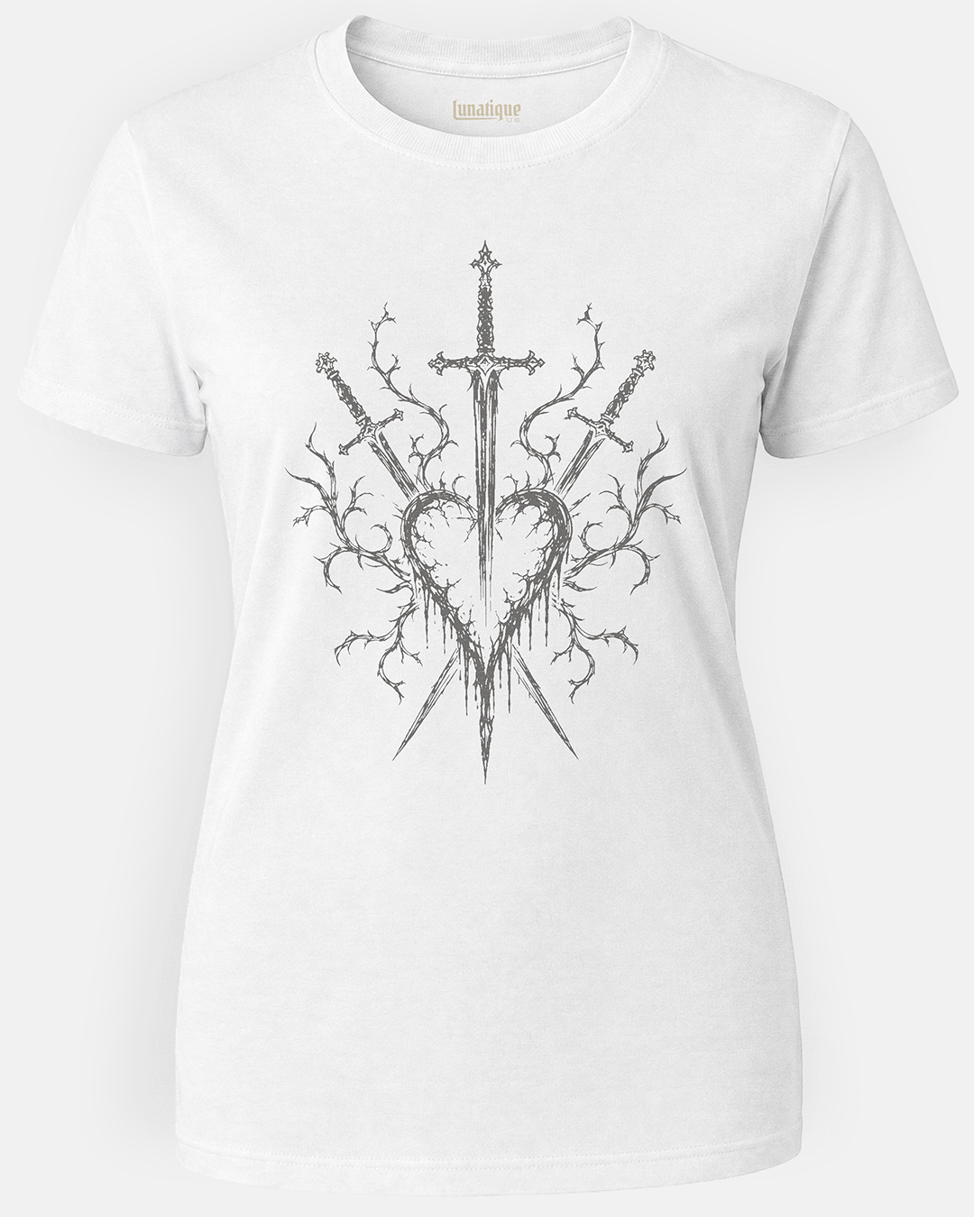 Three of Swords Women's Cut T‑Shirt