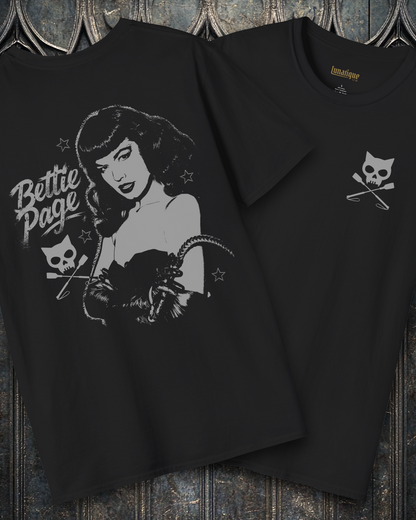 Bettie Page Dominatrix 2 Sided T-Shirt