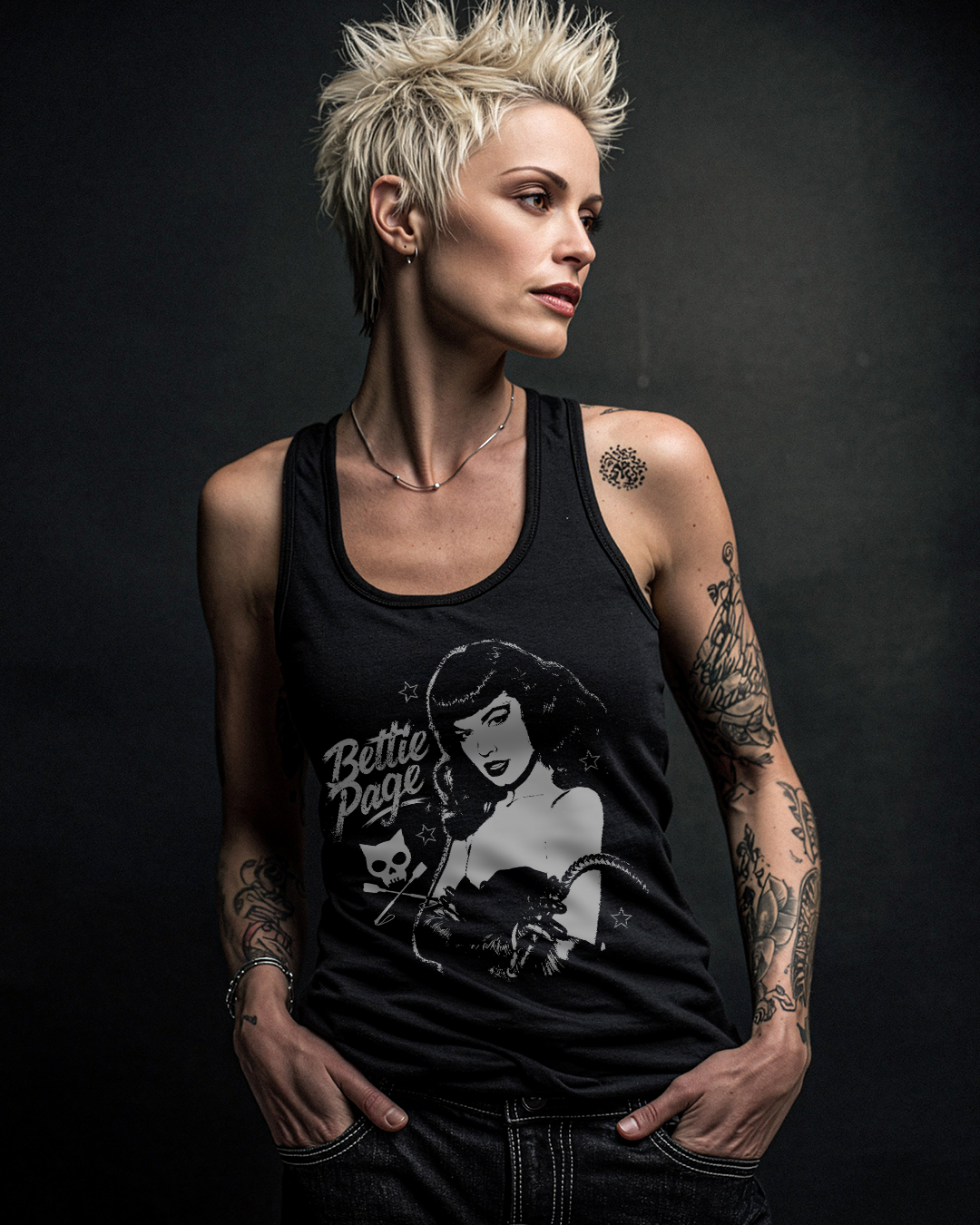 Bettie Page Dominatrix Tank