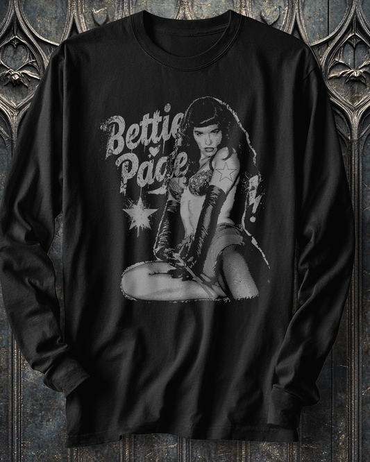 Bettie Page Long Sleeve T-Shirt