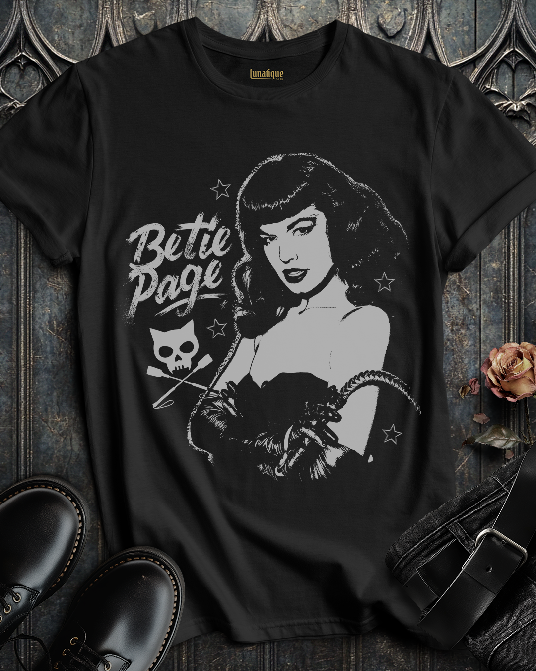 Bettie Page Dominatrix T-Shirt
