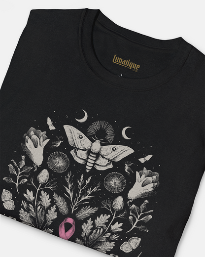 Pink and Gray Cottagecore T-Shirt