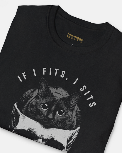 If I fits, I sits T-Shirt Long Sleeve Unisex T-Shirt