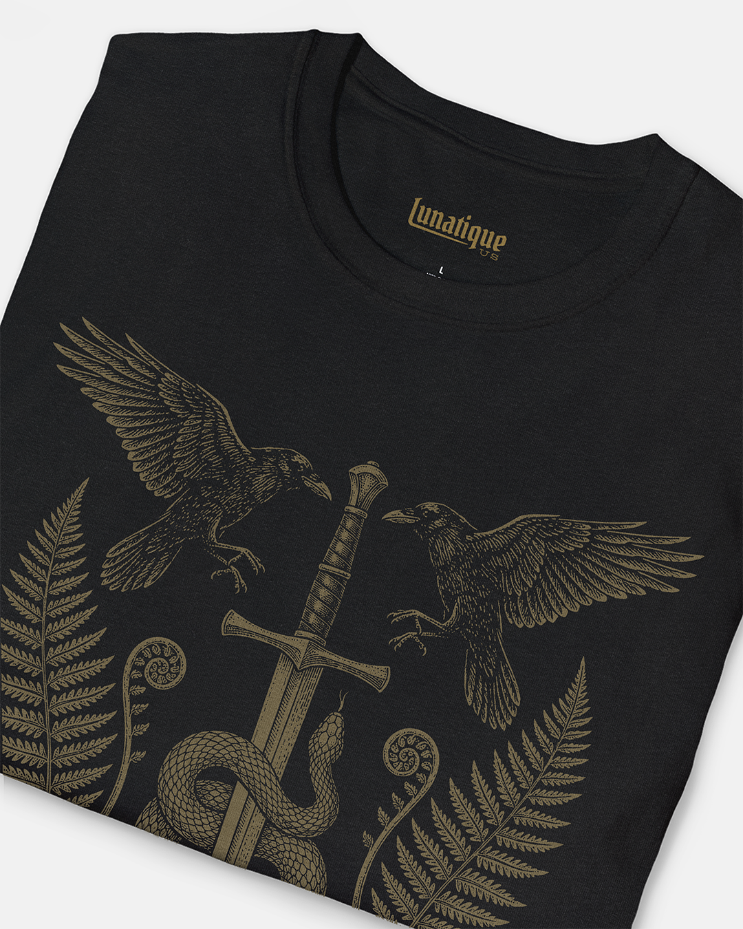 Sword Serpent and Ravens T-Shirt