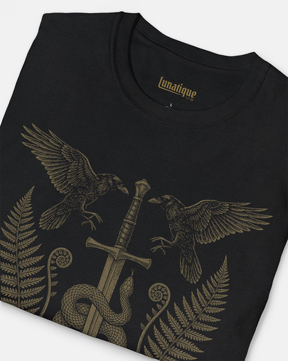 Sword Serpent and Ravens T-Shirt