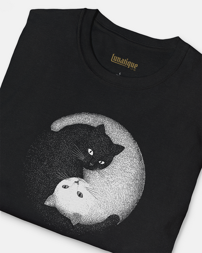 Yin-Yang Cats Women's Cut T‑Shirt
