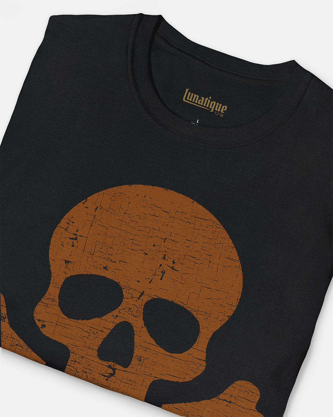 Skull and Crossebones (Orange) Unisex T-Shirt