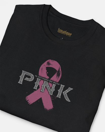 Pink October Ribbon Women's Cut T‑Shirt