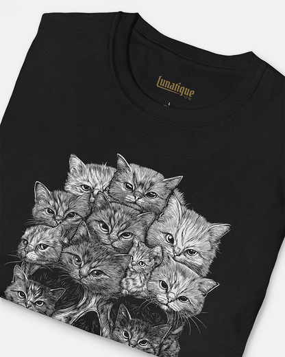 A Skull But It's Cats Women's Cut T‑Shirt