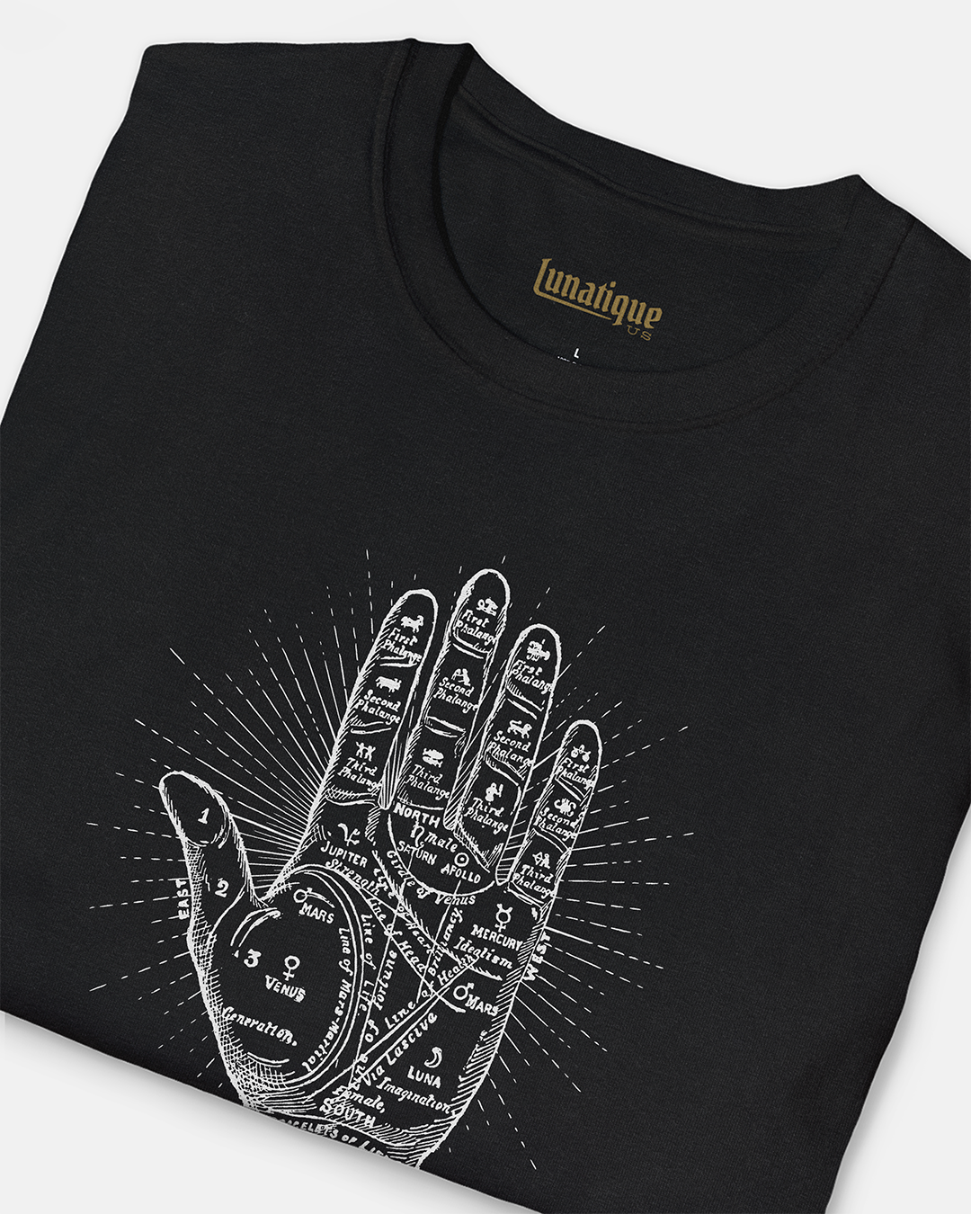 Palmistry Hand Diagram T-Shirt