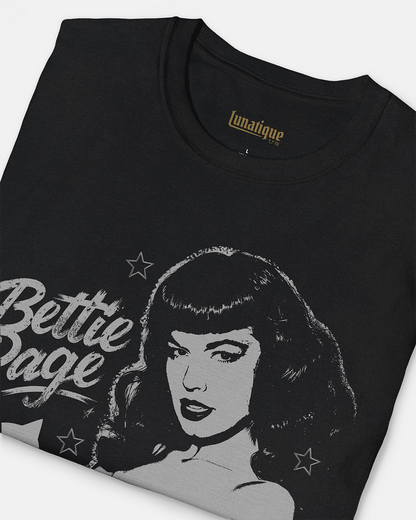 Bettie Page Dominatrix Long Sleeve T-Shirt