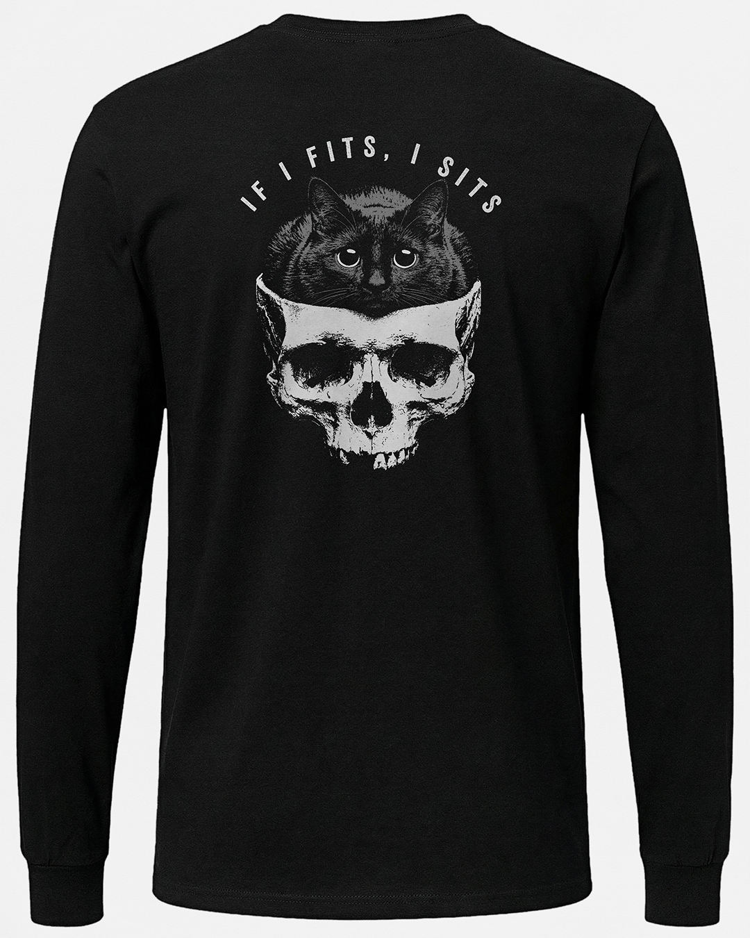 If I fits, I sits 2 Sided Long Sleeve Unisex T-Shirt