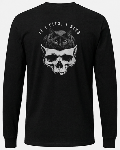 If I fits, I sits 2 Sided Long Sleeve Unisex T-Shirt