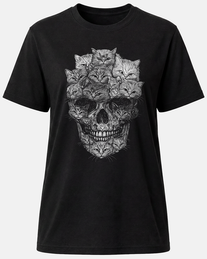 A Skull But It's Cats Unisex T-Shirt