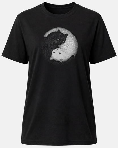 Yin-Yang Cats Unisex T-Shirt