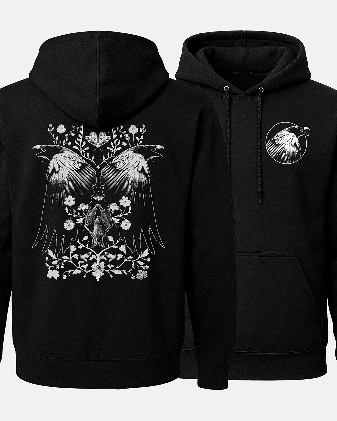 Twin Ravens Hoodie (2 Sided)