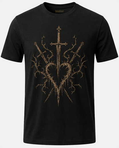 Three of Swords Bleached FX Unisex T-Shirt