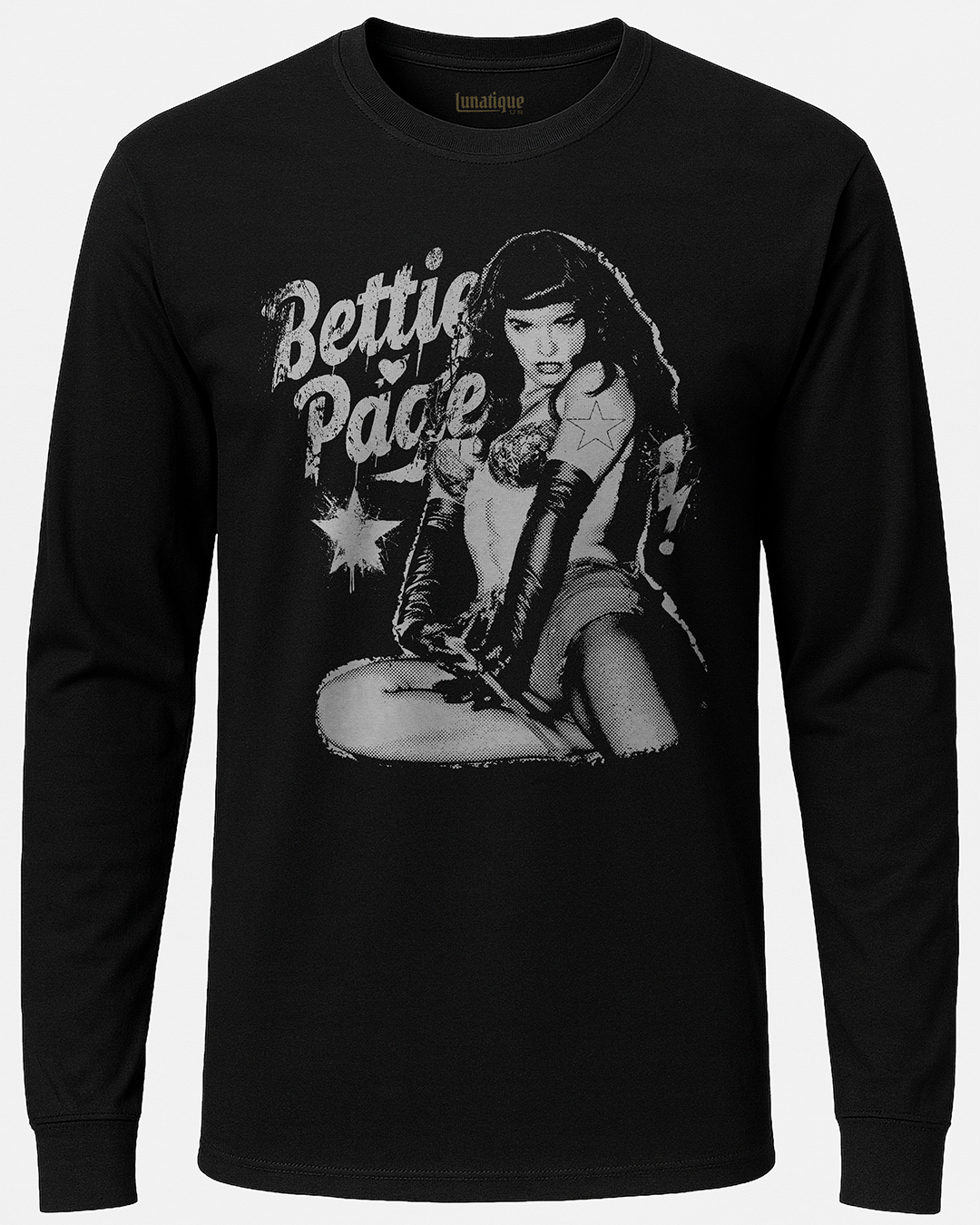 Bettie Page Long Sleeve Unisex T-Shirt