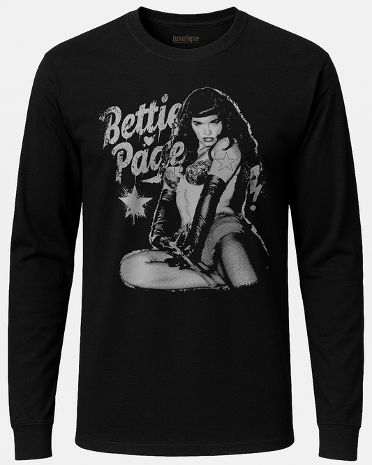 Bettie Page Long Sleeve T-Shirt
