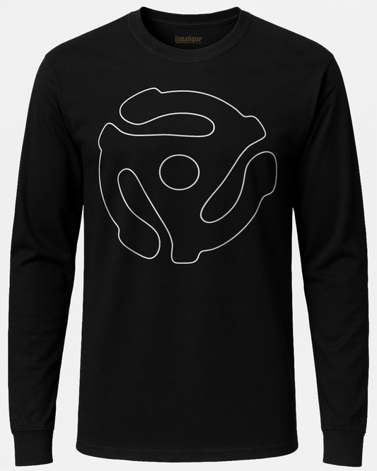45 Record Adaptor Long Sleeve T-Shirt