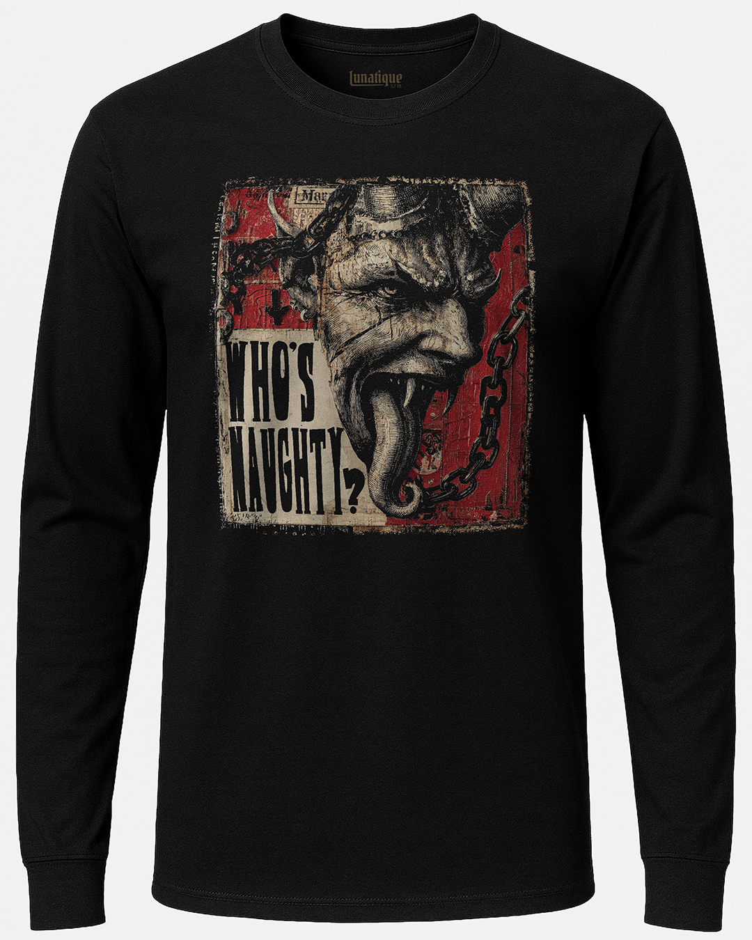 Who's Naughty? Long Sleeve T-Shirt