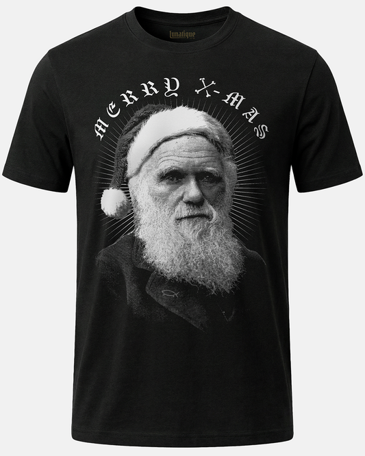 Charles Darwin Santa T-Shirt