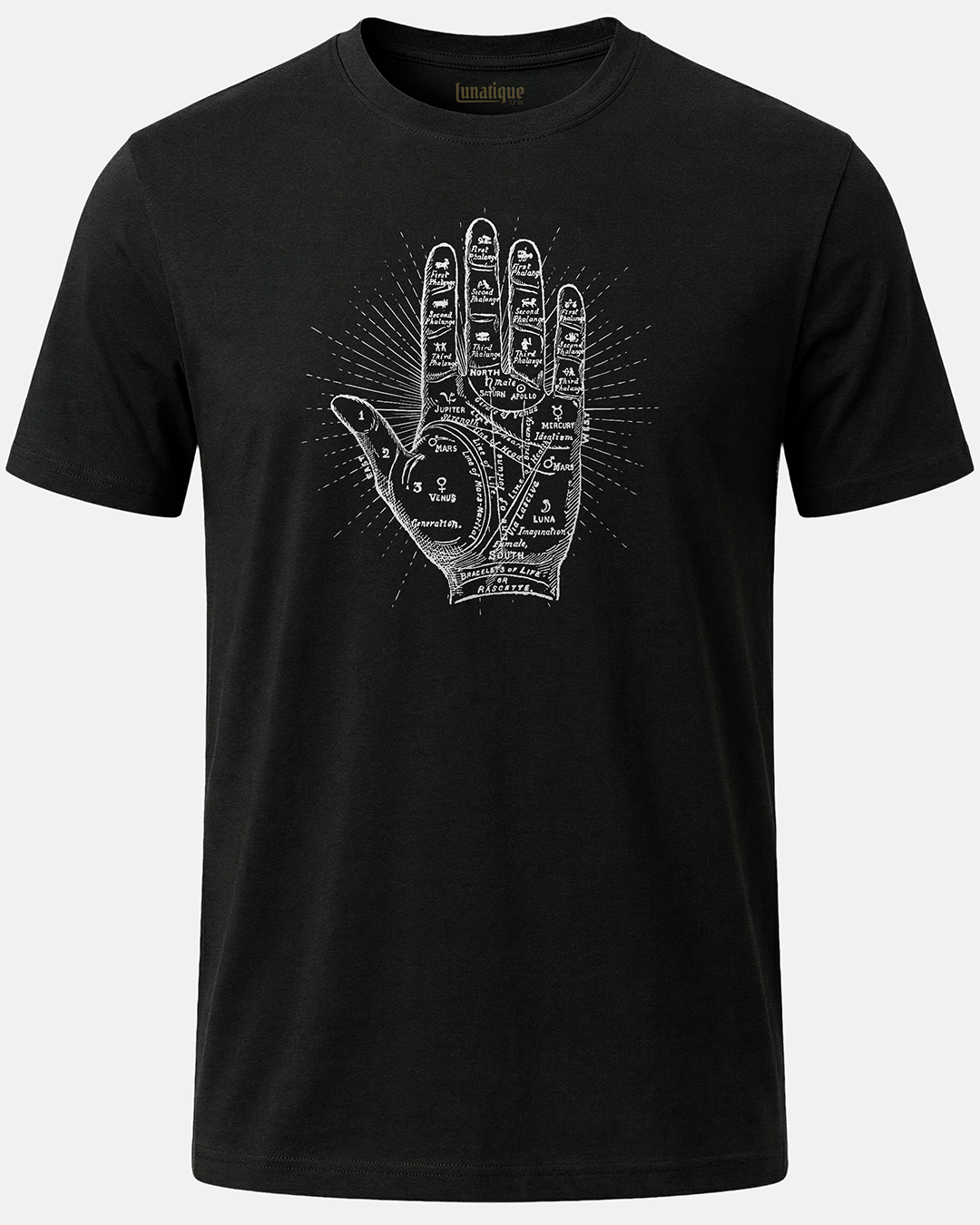 Palmistry Hand Diagram T-Shirt